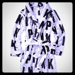 VS pink robe logo gray and black XS/S